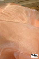 Peach, Organza Shimmer, Woven Fabric - Boho Fabrics - Organza, Woven Fabric