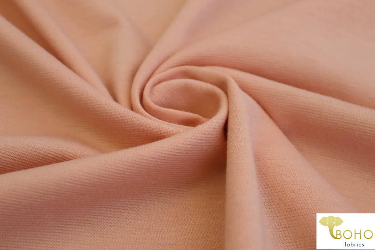Peach. Ponte Di Roma Double Knit Fabric. PNT-107. - Boho Fabrics