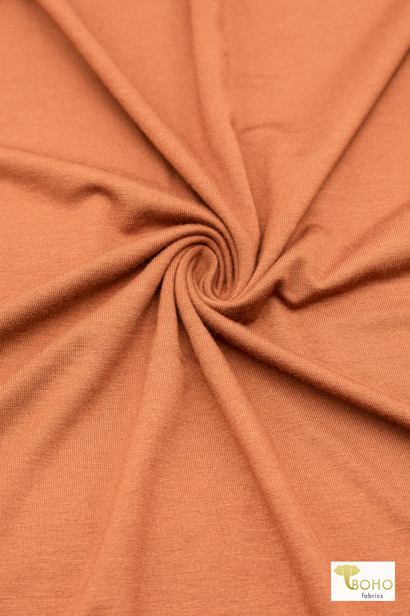 Peach, Solid Rayon Spandex Knit Fabric - Boho Fabrics - Rayon Jersey Solid, Knit Fabric