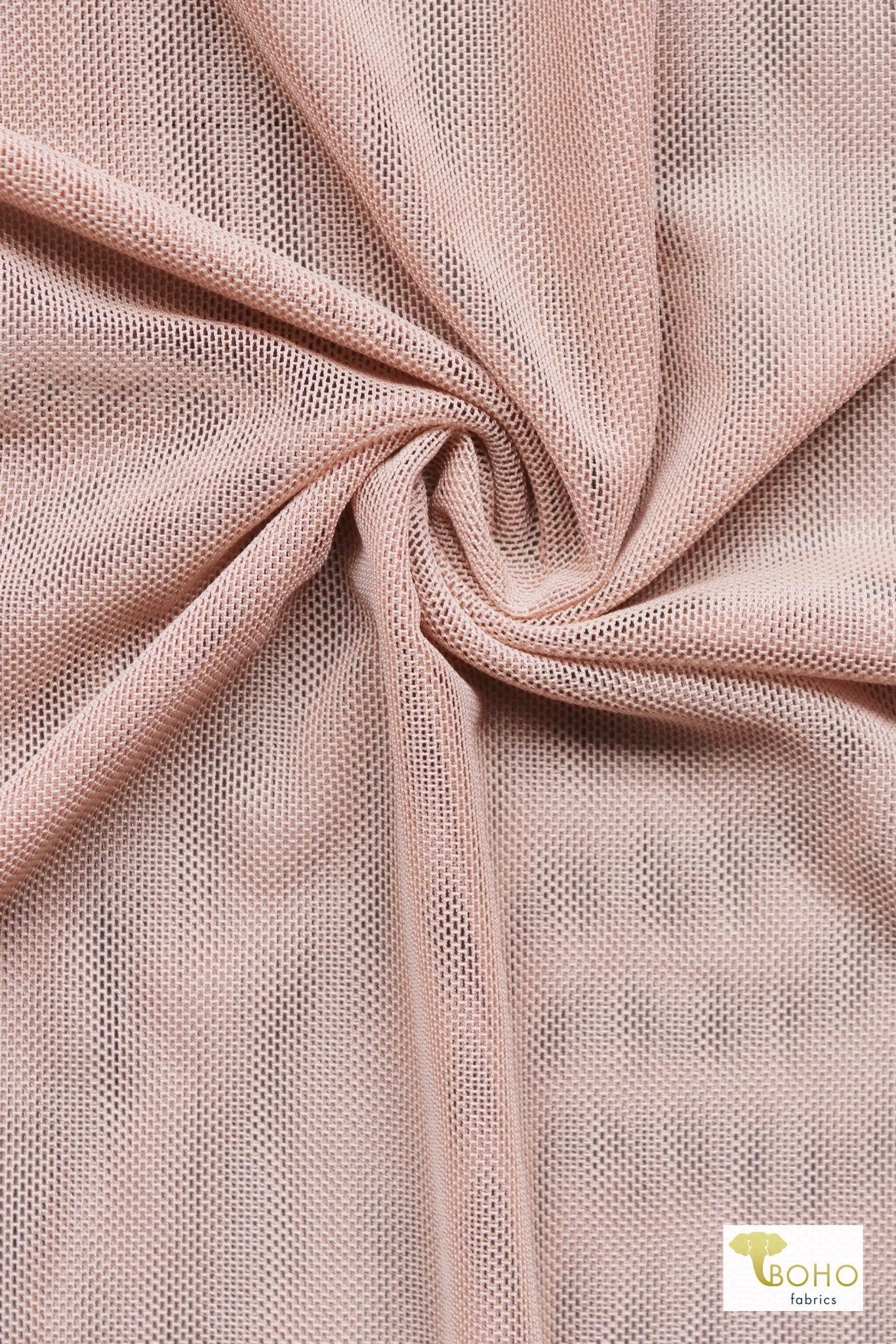 Peach, Stretch Mesh - Boho Fabrics