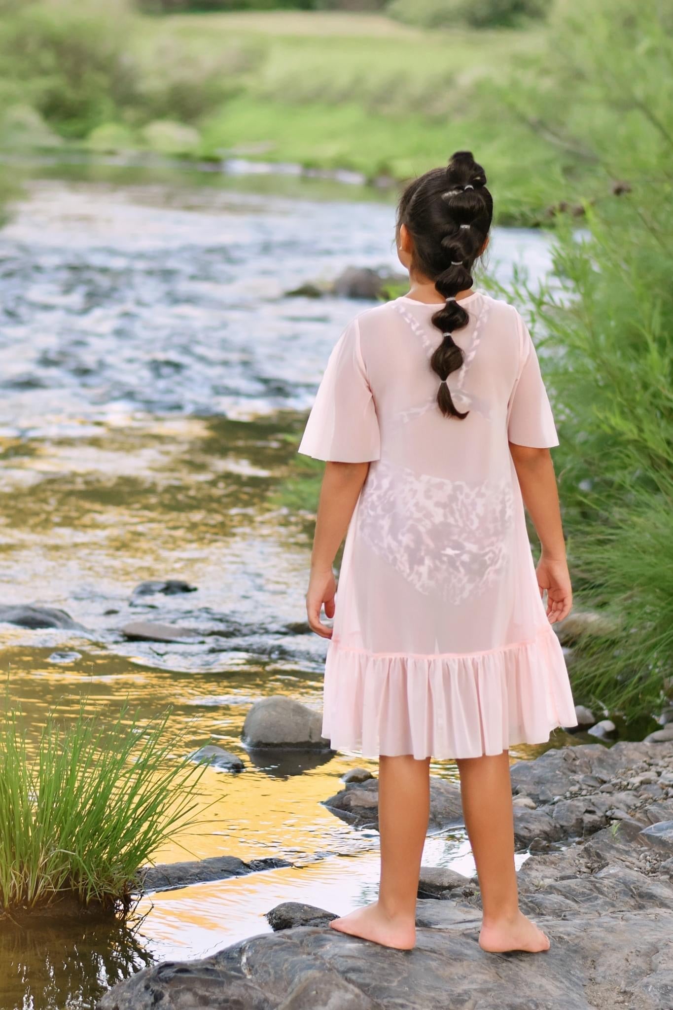 Peach, Stretch Mesh - Boho Fabrics - Stretch Mesh