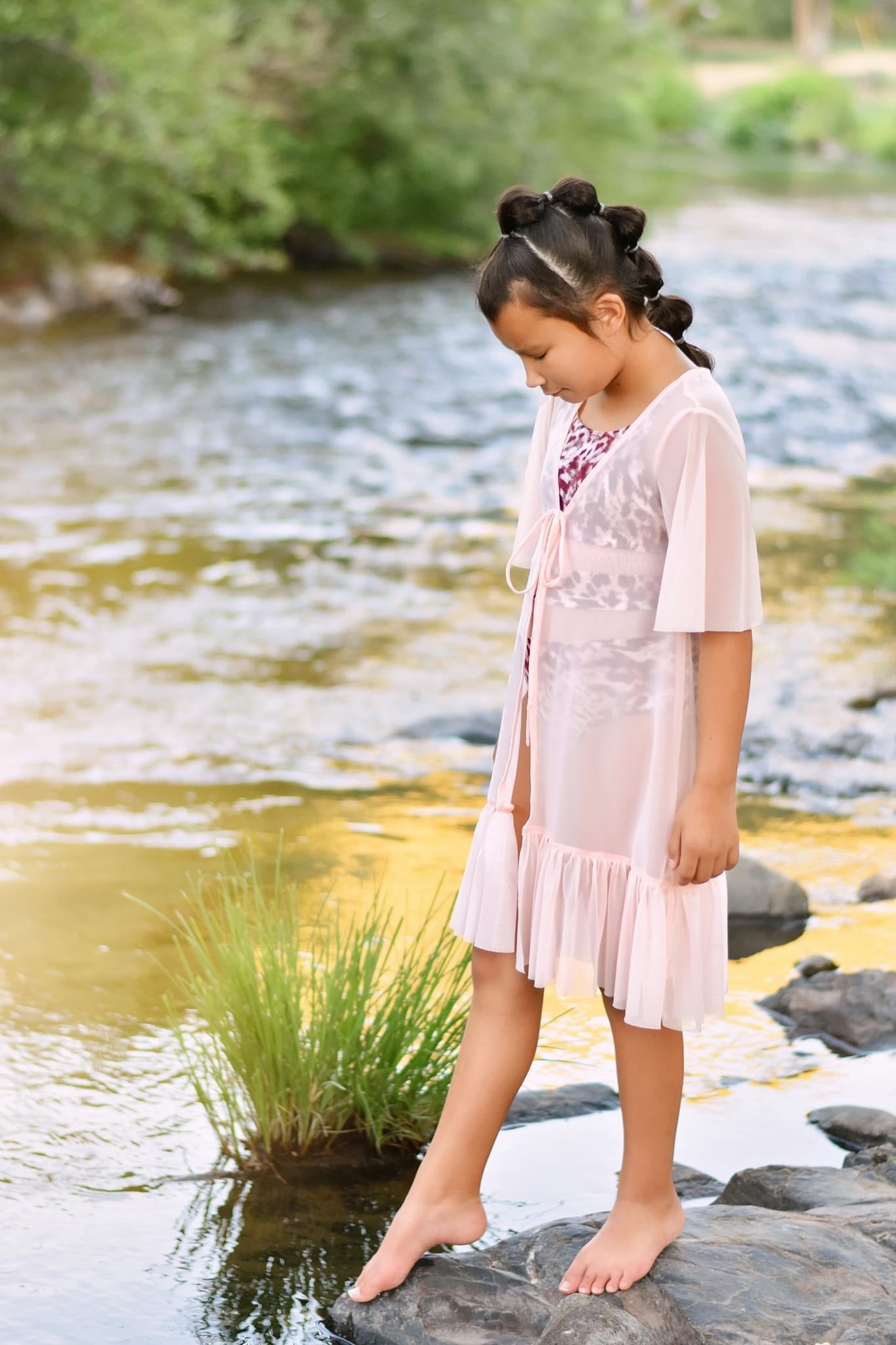 Peach, Stretch Mesh - Boho Fabrics - Stretch Mesh