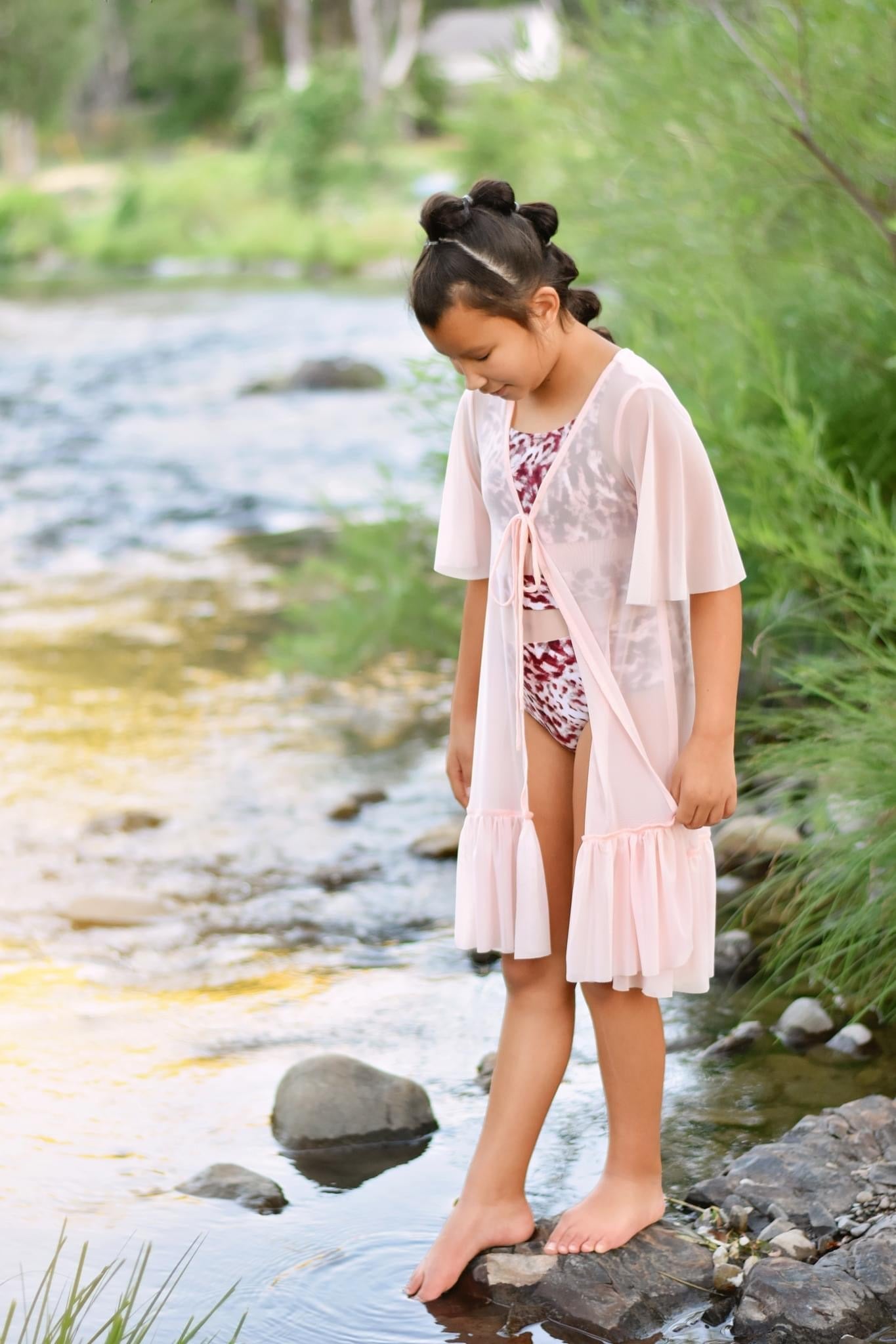 Peach, Stretch Mesh - Boho Fabrics - Stretch Mesh