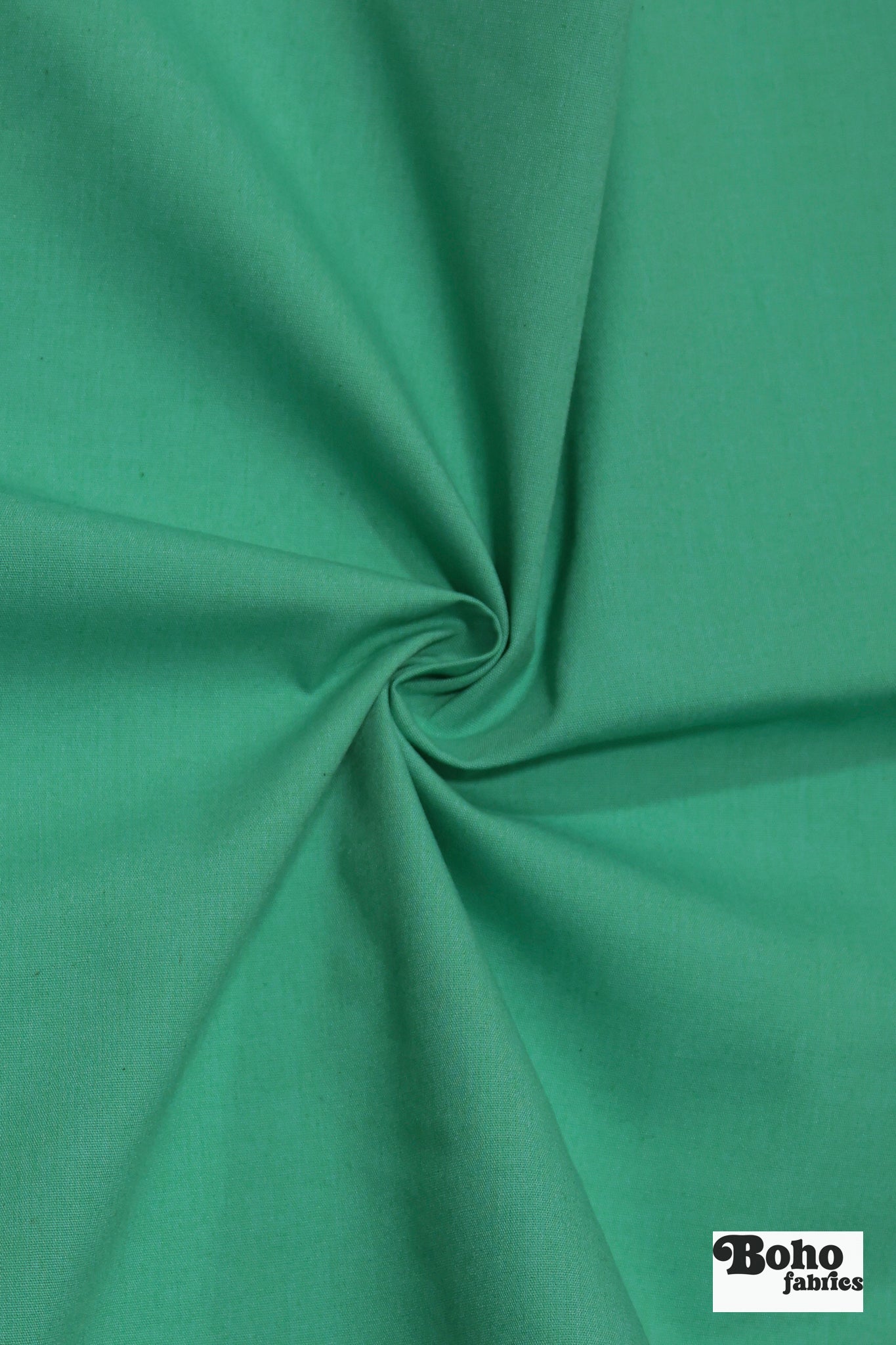 Peacock Green, Deadstock Cotton Canvas Woven Fabric - Boho Fabrics - Canvas Fabric