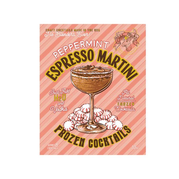 Peppermint Espresso Martini, Noble Mick's Frozen Cocktail Drink Mix - Boho Fabrics - Holiday Gifts