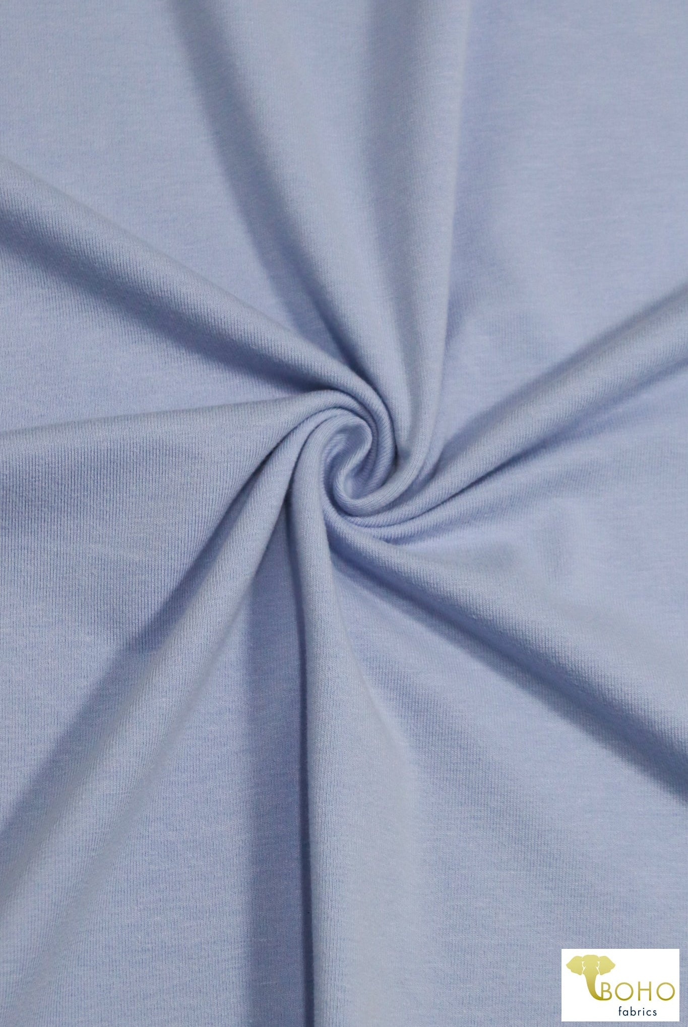 Periwinkle, Cotton Spandex Knit, 10 oz. - Boho Fabrics