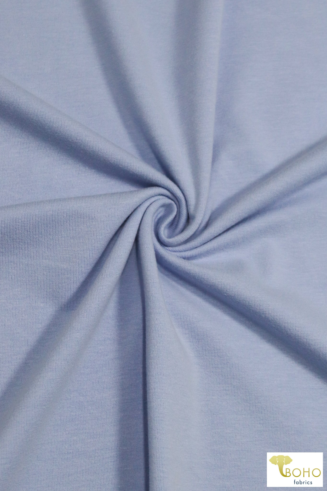 Periwinkle, Cotton Spandex Knit, 10 oz. - Boho Fabrics