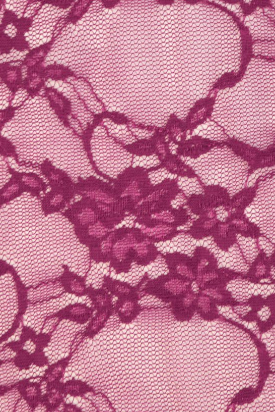 Petite Floral Stretch Lace in Magenta. SL-108-MGNT. - Boho Fabrics