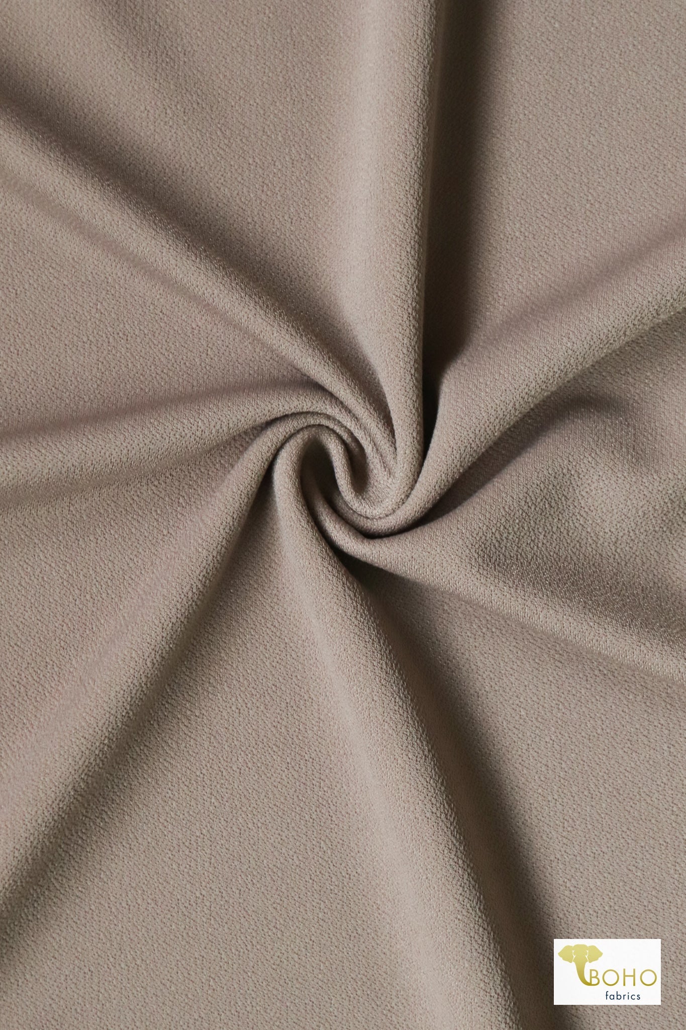 Pewter Scuba Crepe Knit, Scuba Knit - Boho Fabrics