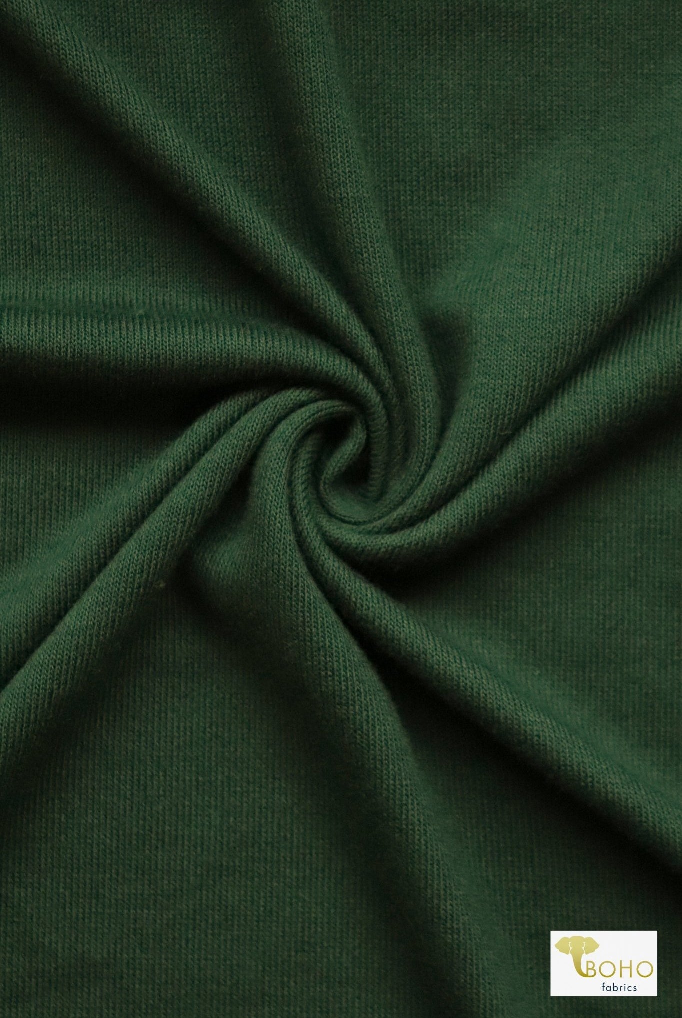Pine Green, Hacci Sweater Knit - Boho Fabrics