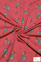 Pineapples & Watermelon, French Terry Knit Print. FTP-329 - Boho Fabrics
