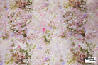 Pink Abstract Pressed Floral Burst Linen-Look Canvas Woven Fabric - Boho Fabrics - Home Dec. & Upholstery Fabric