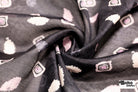 Pink & Black Concentric Diamonds Silk Fabric Pre - Cuts - Boho Fabrics - Woven Fabric