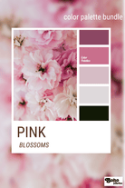 Pink Blossoms, Mystery Color Palette Bundle - Boho Fabrics - Fabric Bundles