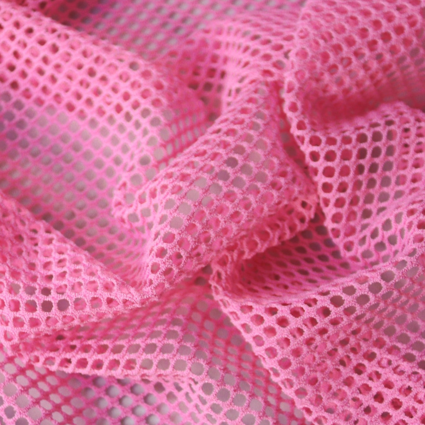 Pink Fish Net, Stretch Mesh - Boho Fabrics - Stretch Mesh