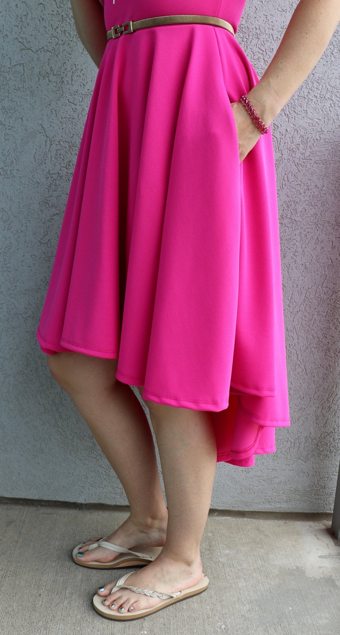 Pink Hottie, Scuba Crepe - Boho Fabrics