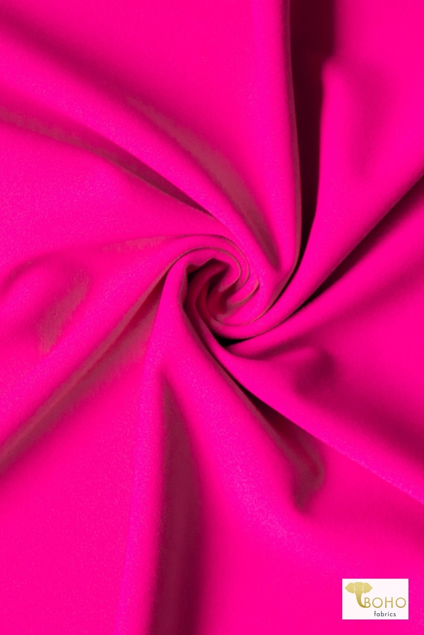 Pink Hottie, Scuba Crepe - Boho Fabrics