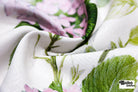 Pink Hydrangeas Linen-Look Woven Fabric - Boho Fabrics - Home Dec. & Upholstery Fabric