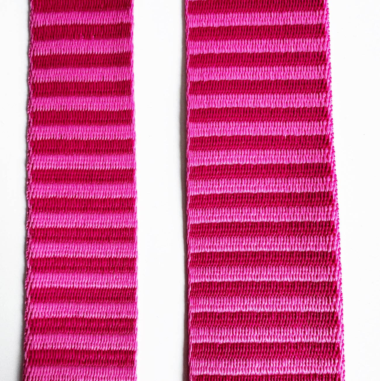 Pink Jacquard Woven Stripes Webbing – 1.5" Wide, Sold Per Yard. - Boho Fabrics - Bag Making Supplies