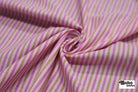 Pink & Khaki Stripes Woven Fabric - Boho Fabrics - Woven Fabric