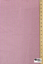 Pink & Khaki Stripes Woven Fabric - Boho Fabrics - Woven Fabric
