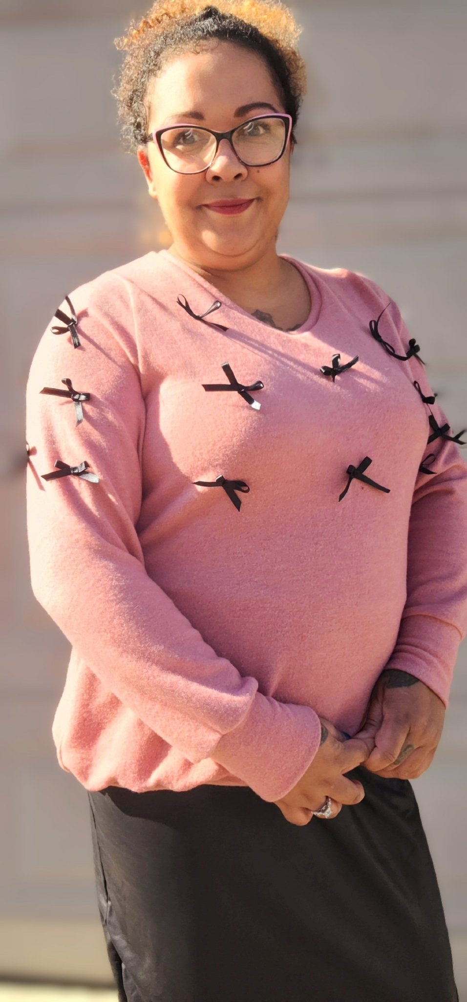 Pink Rosé, Brushed Sweater Knit Fabric - Boho Fabrics - Sweater Solids, Knit Fabric