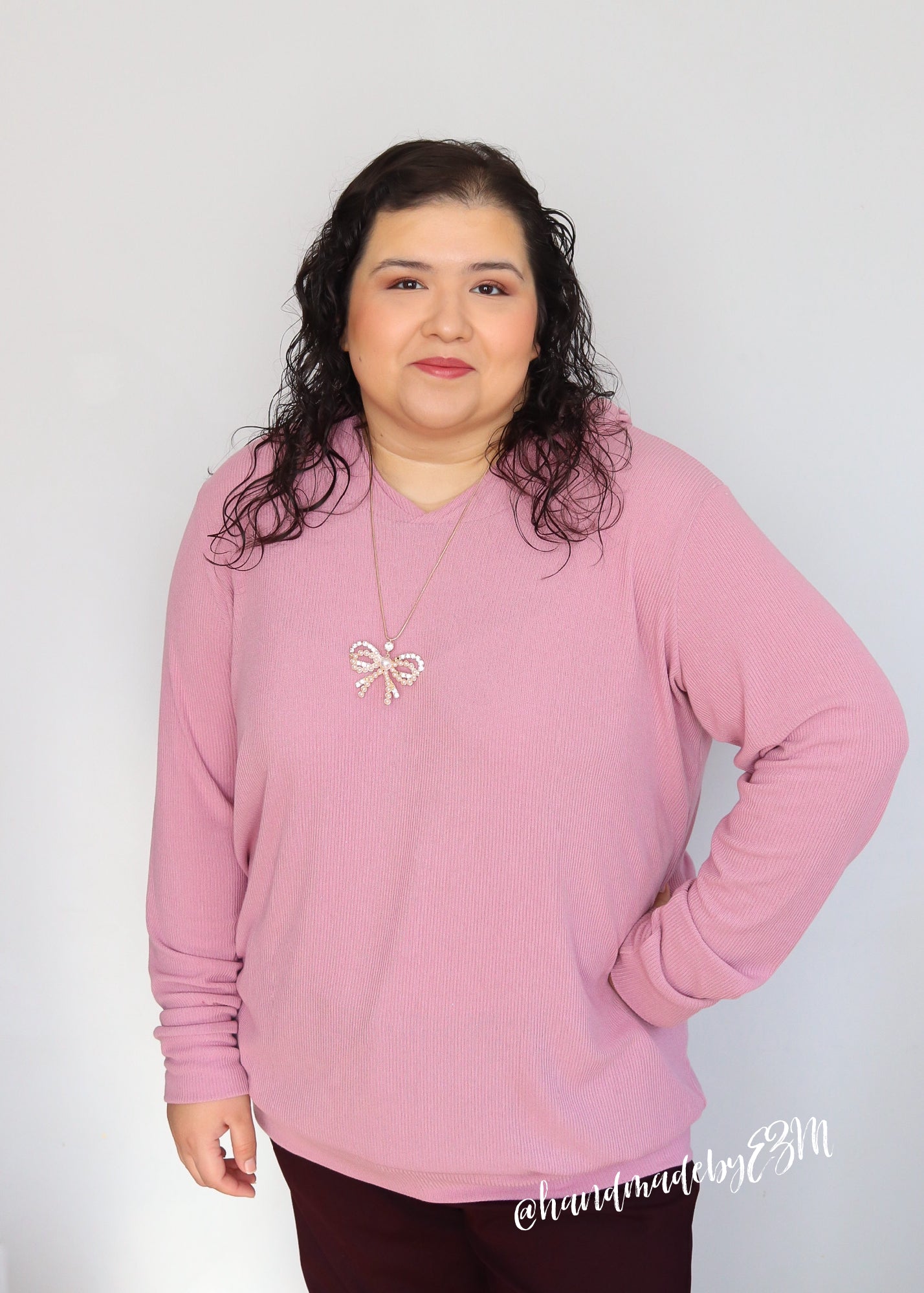 Pink, Solid Rib Knit Fabric - Boho Fabrics - Rib Solid, Knit Fabric