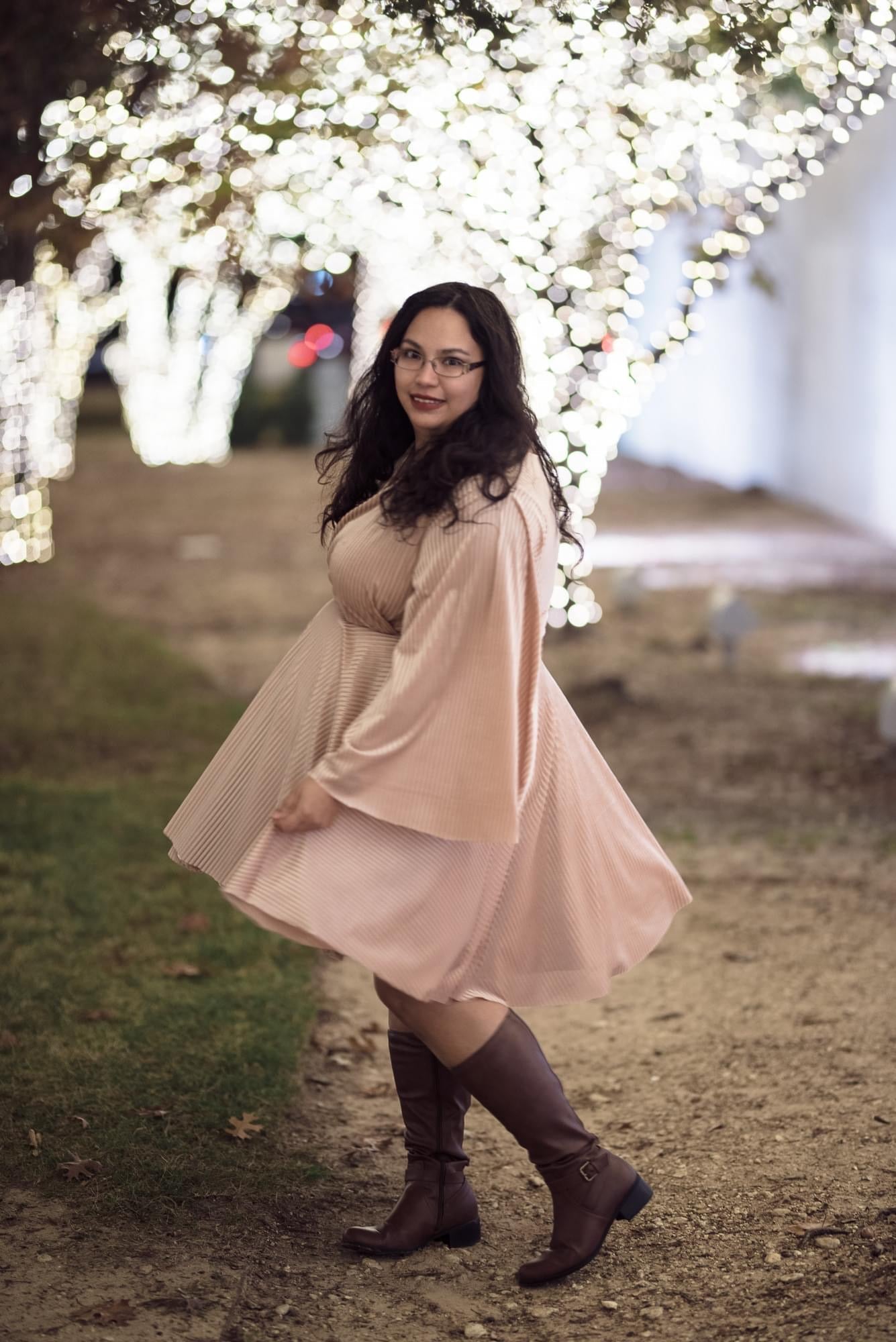 Pink Stretch Velvet Vertical Stripes Knit - Boho Fabrics