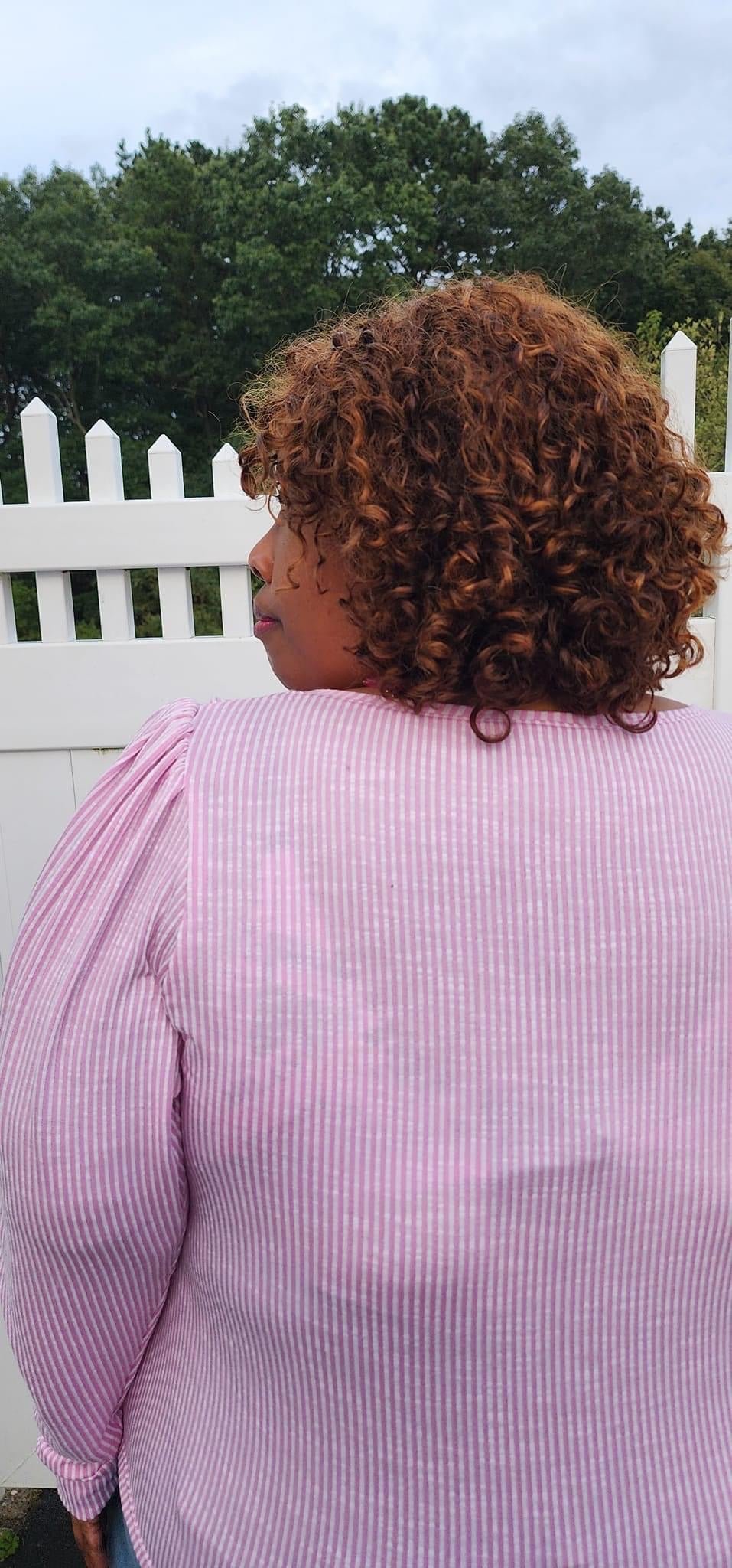 Pink Stripes, Rib Knit Fabric - Boho Fabrics