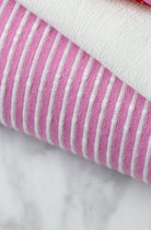 Pink Stripes, Rib Knit Fabric - Boho Fabrics