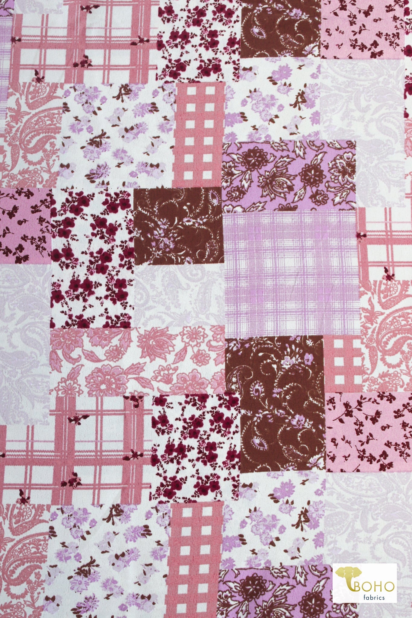 Pink Summer Quilt, Georgette Woven - Boho Fabrics