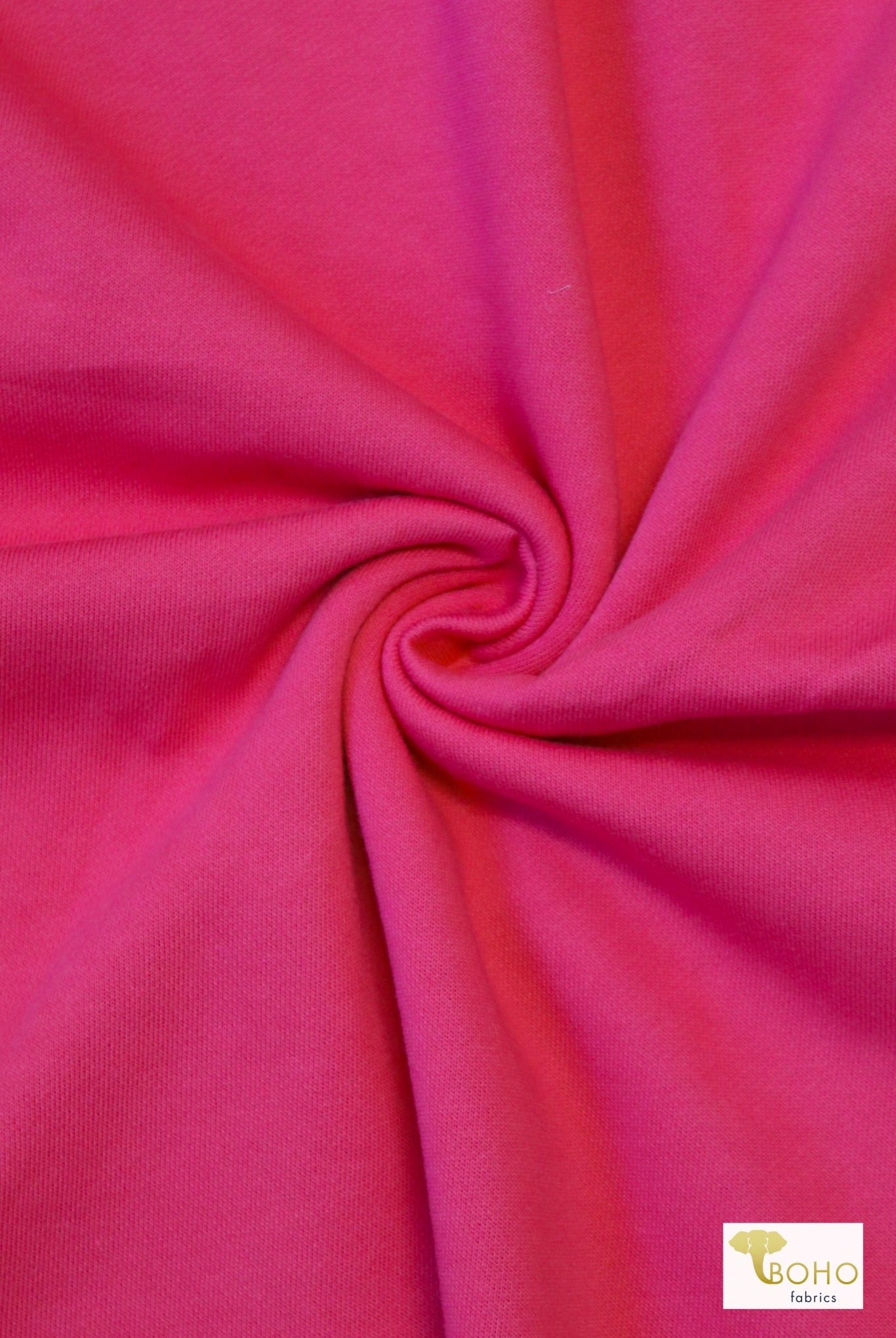 Pink, Vintage Sweatshirt Fleece. - Boho Fabrics