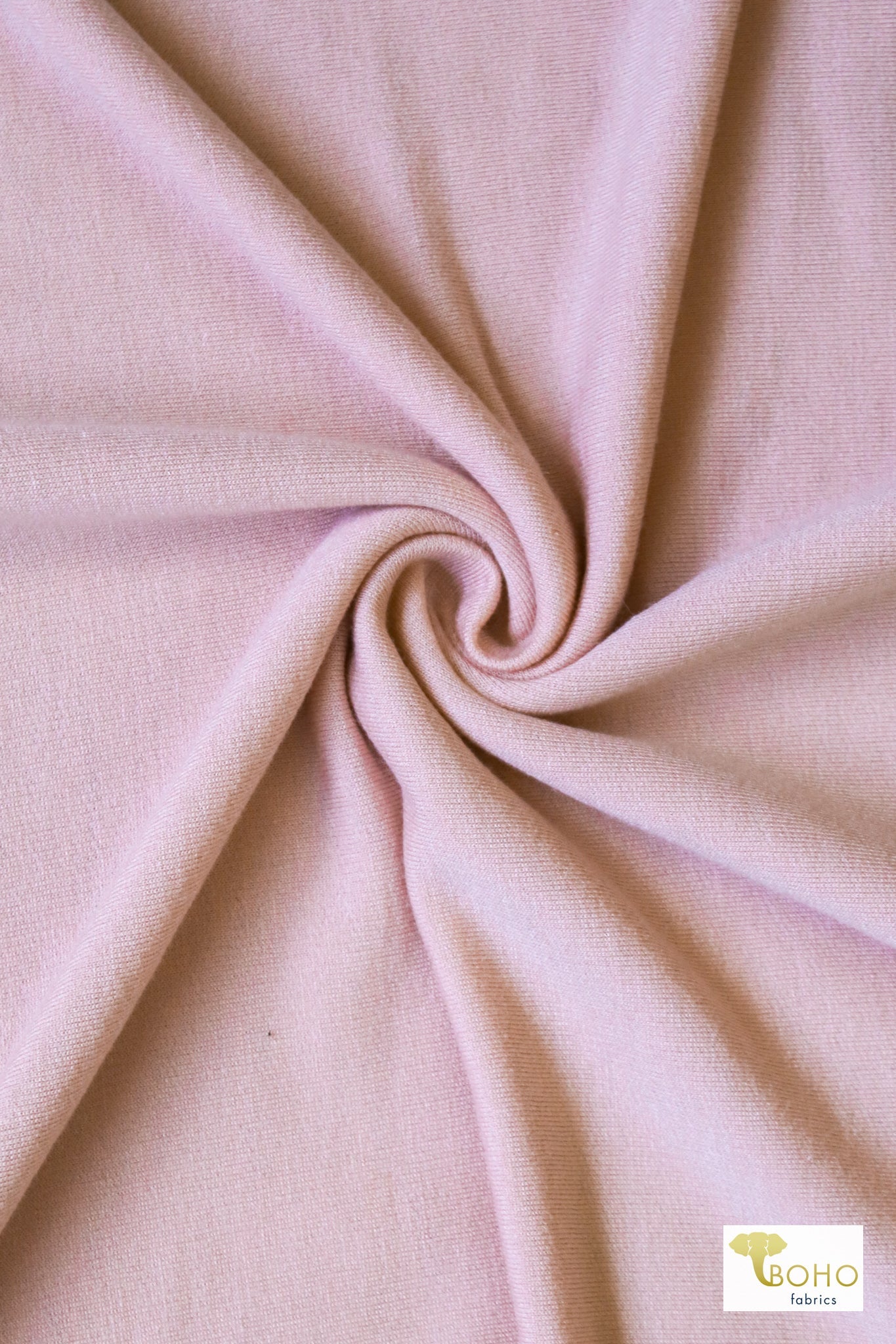 Pinkesque, French Terry Solid Knit - Boho Fabrics