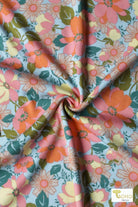 Pleasantville Poppies, Ponte Print - Boho Fabrics