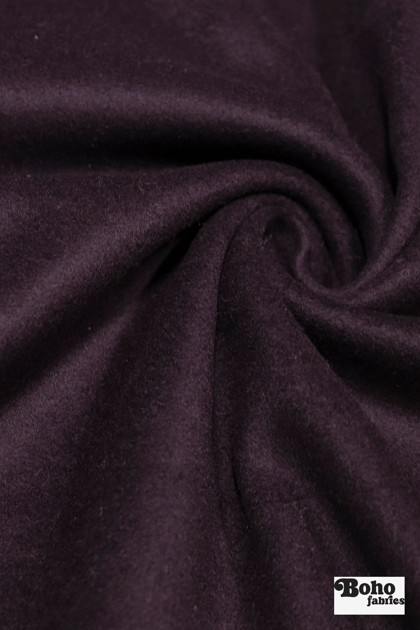 Plum *Soft Kashmir Italian Wool Coating Fabric - Boho Fabrics - Wool Coating, Woven