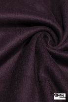 Plum *Soft Kashmir Italian Wool Coating Fabric - Boho Fabrics - Wool Coating, Woven