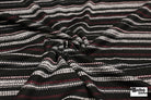 Plum Stripes Sweater Knit - Boho Fabrics - Sweater Prints, Knit Fabric