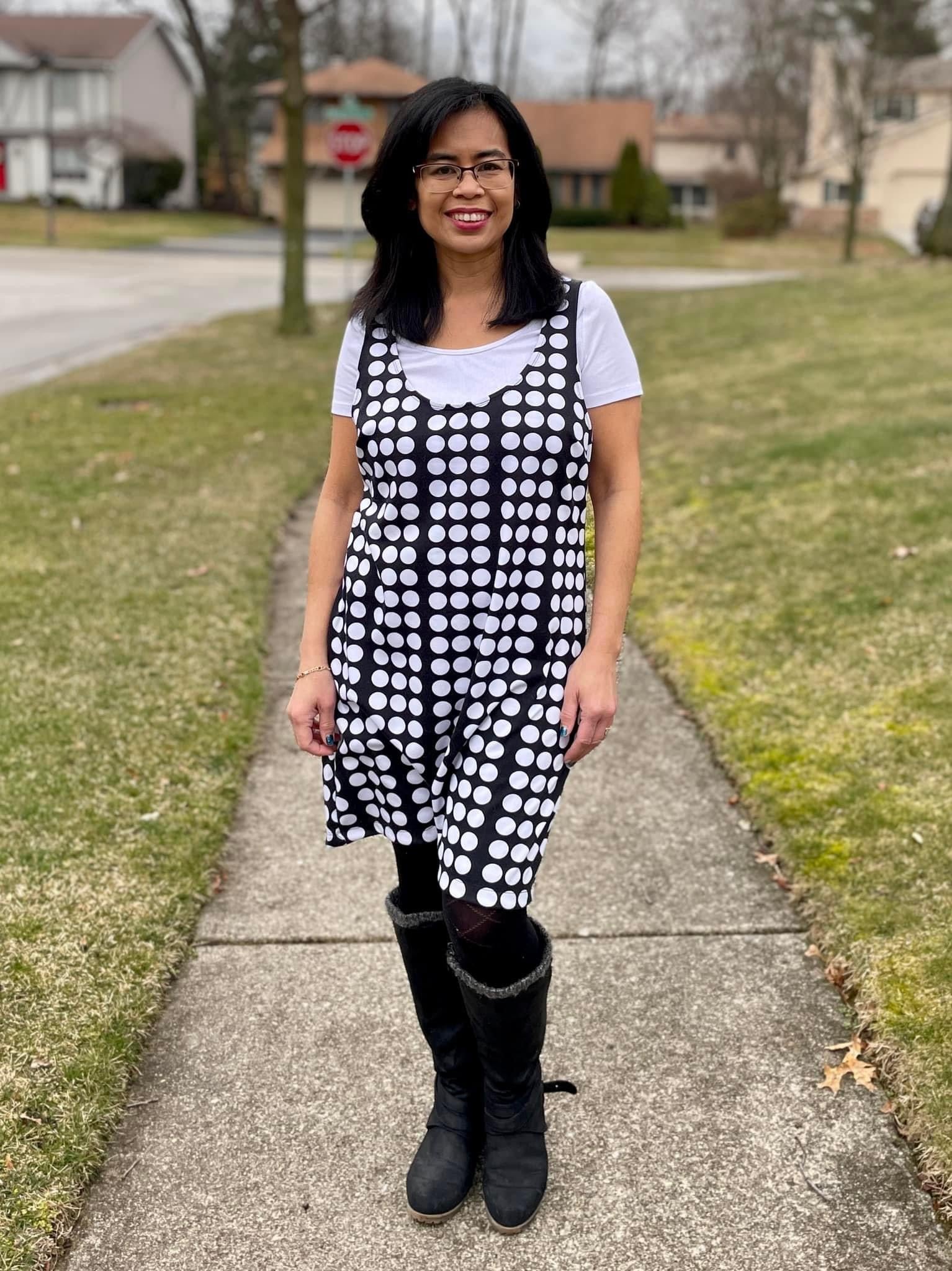 Polka Dot Ponte, Ponte Print Fabric - Boho Fabrics