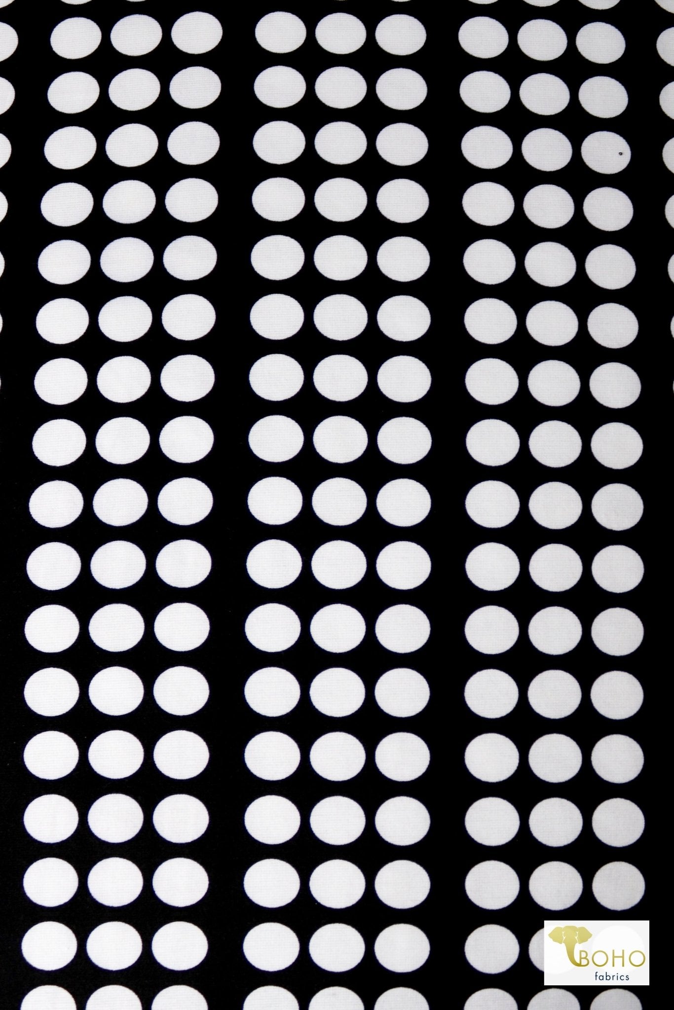 Polka Dot Ponte, Ponte Print Fabric - Boho Fabrics