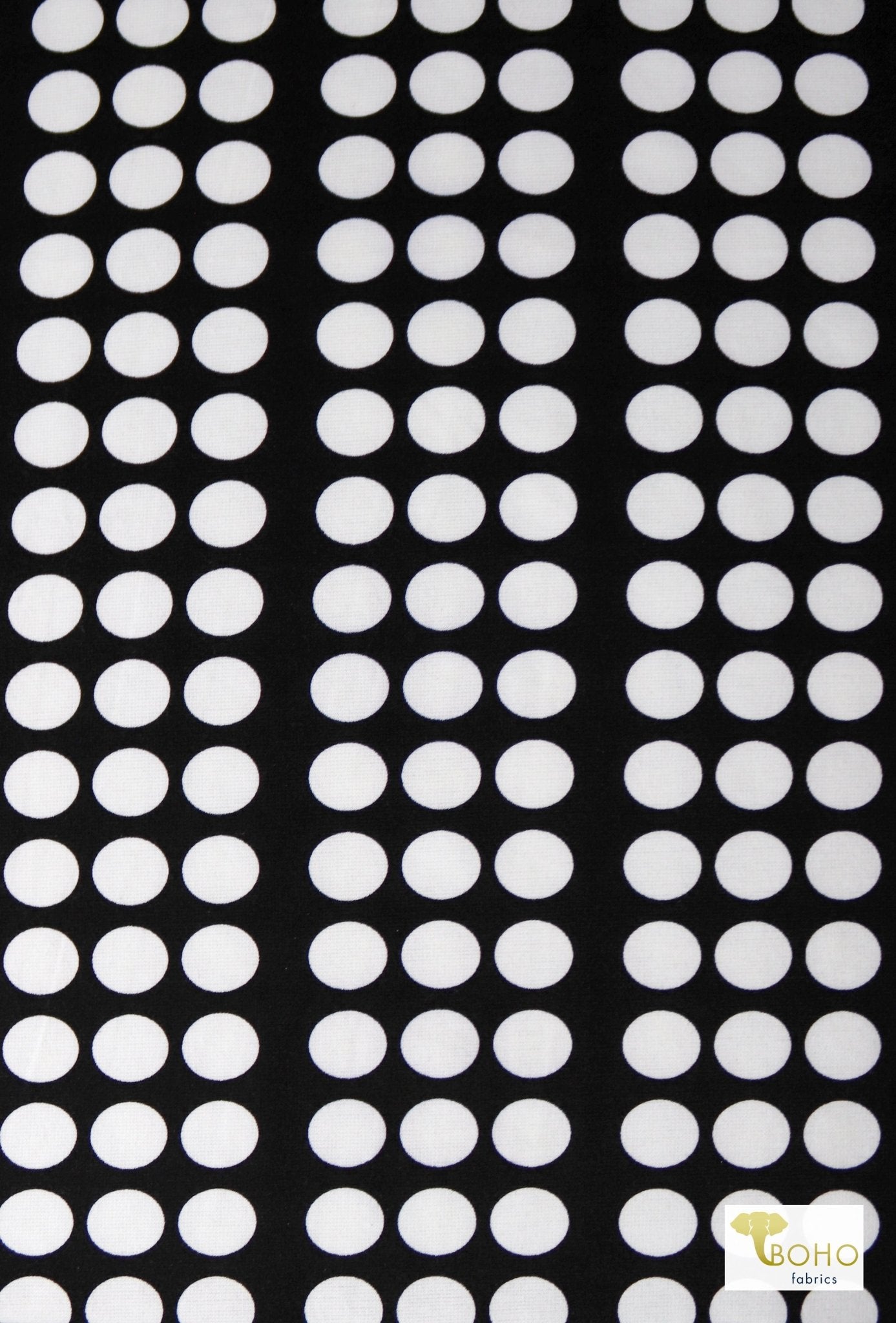 Polka Dot Ponte, Ponte Print Fabric - Boho Fabrics