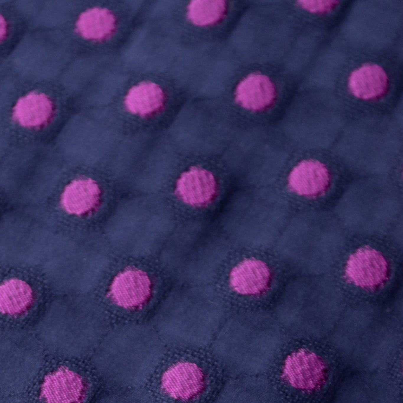 Polka Dots Purple. Cotton Jacquard Woven, WVP-253-PURP - Boho Fabrics