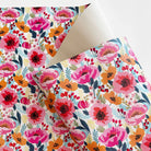Poppy Punch Vinyl | 18" x 54" Roll - Boho Fabrics - Vinyl Fabric