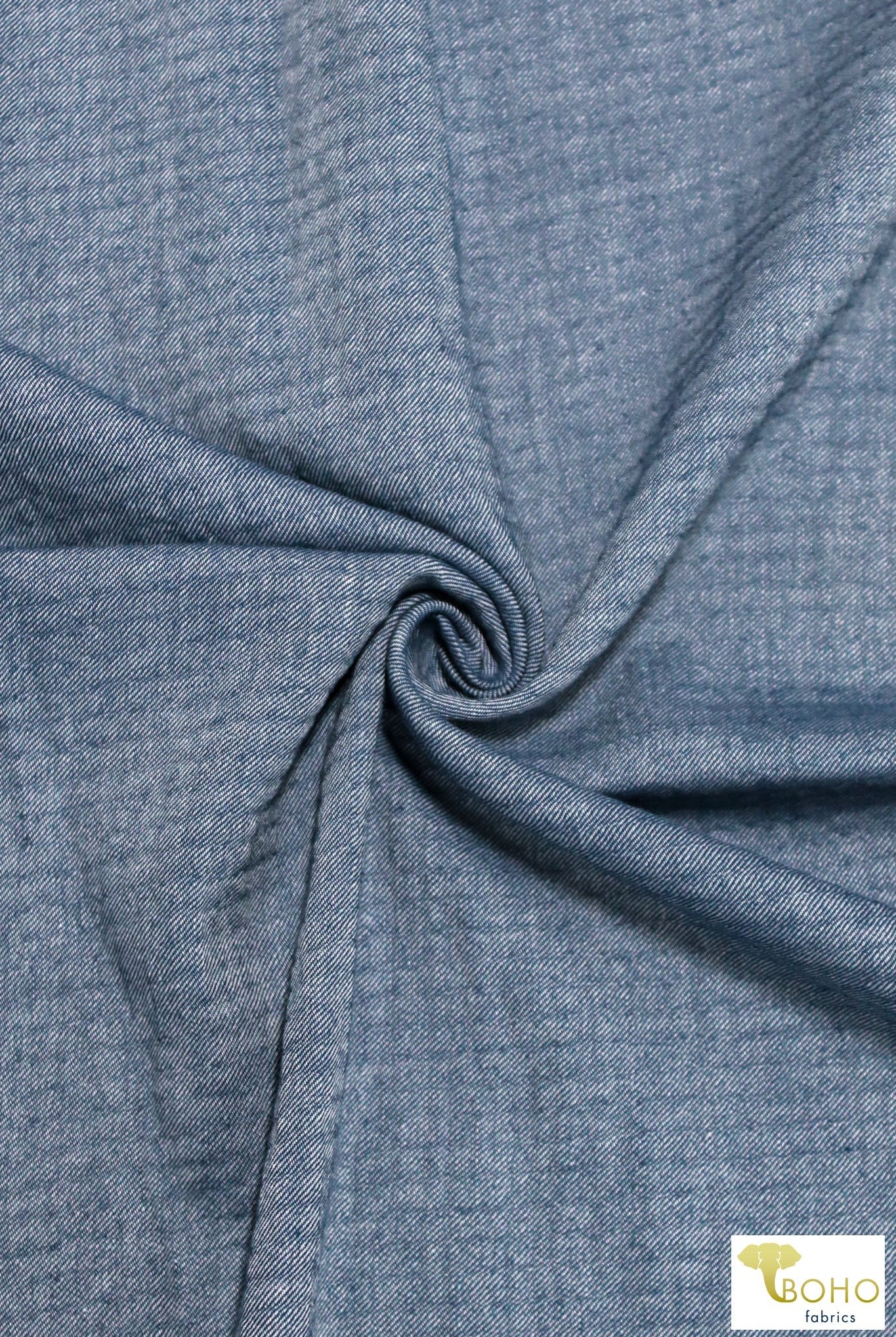 Poseidon Blue, Twill Woven - Boho Fabrics