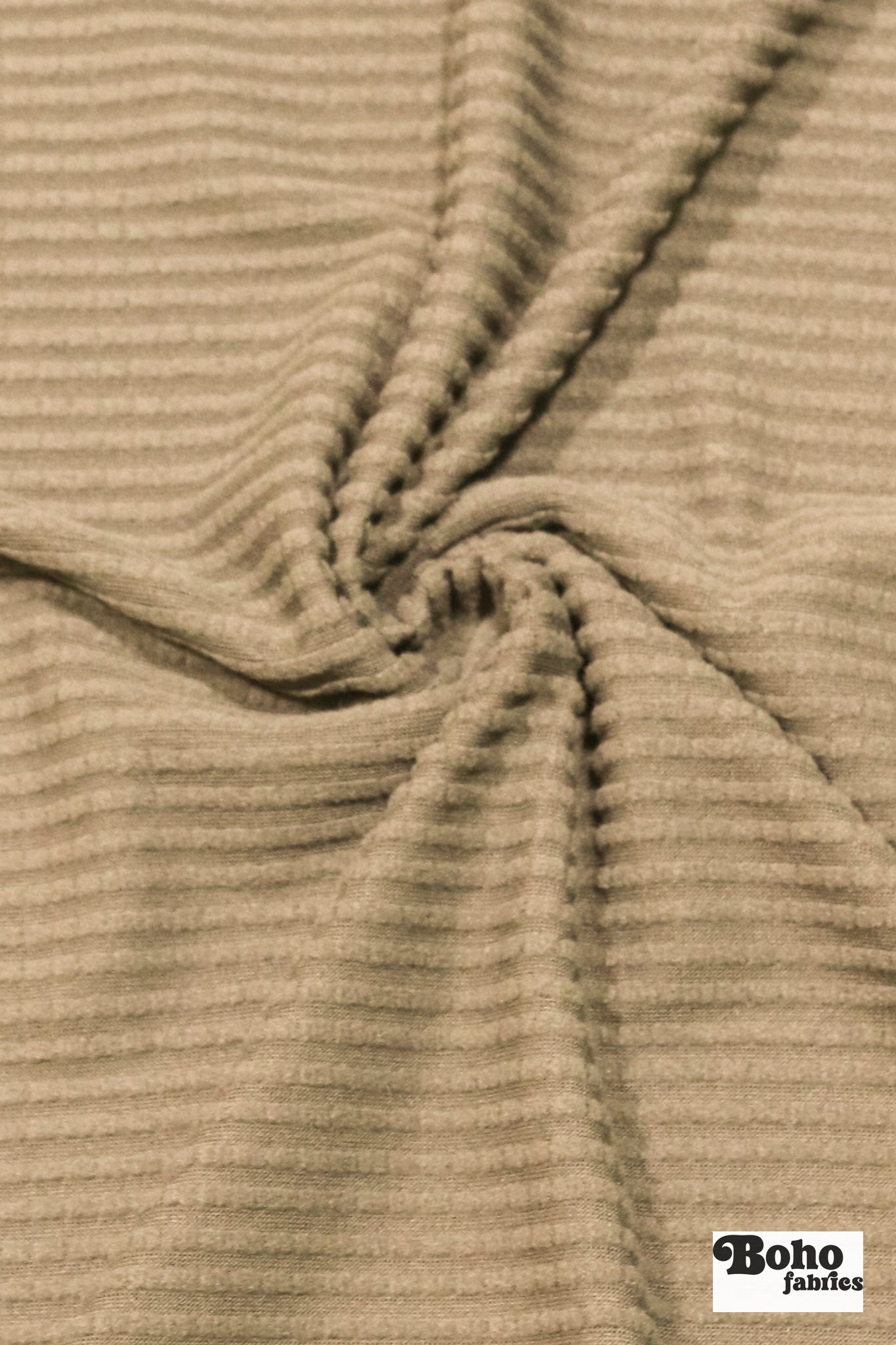 Power Grid Fleece by Polartec. Performance Knit Fabric in Beige - Boho Fabrics - Performance Fabrics
