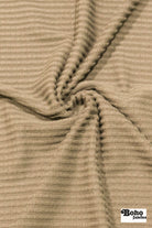 Power Grid Fleece by Polartec. Performance Knit Fabric in Beige - Boho Fabrics - Performance Fabrics