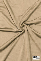 Power Grid Fleece by Polartec. Performance Knit Fabric in Beige - Boho Fabrics - Performance Fabrics