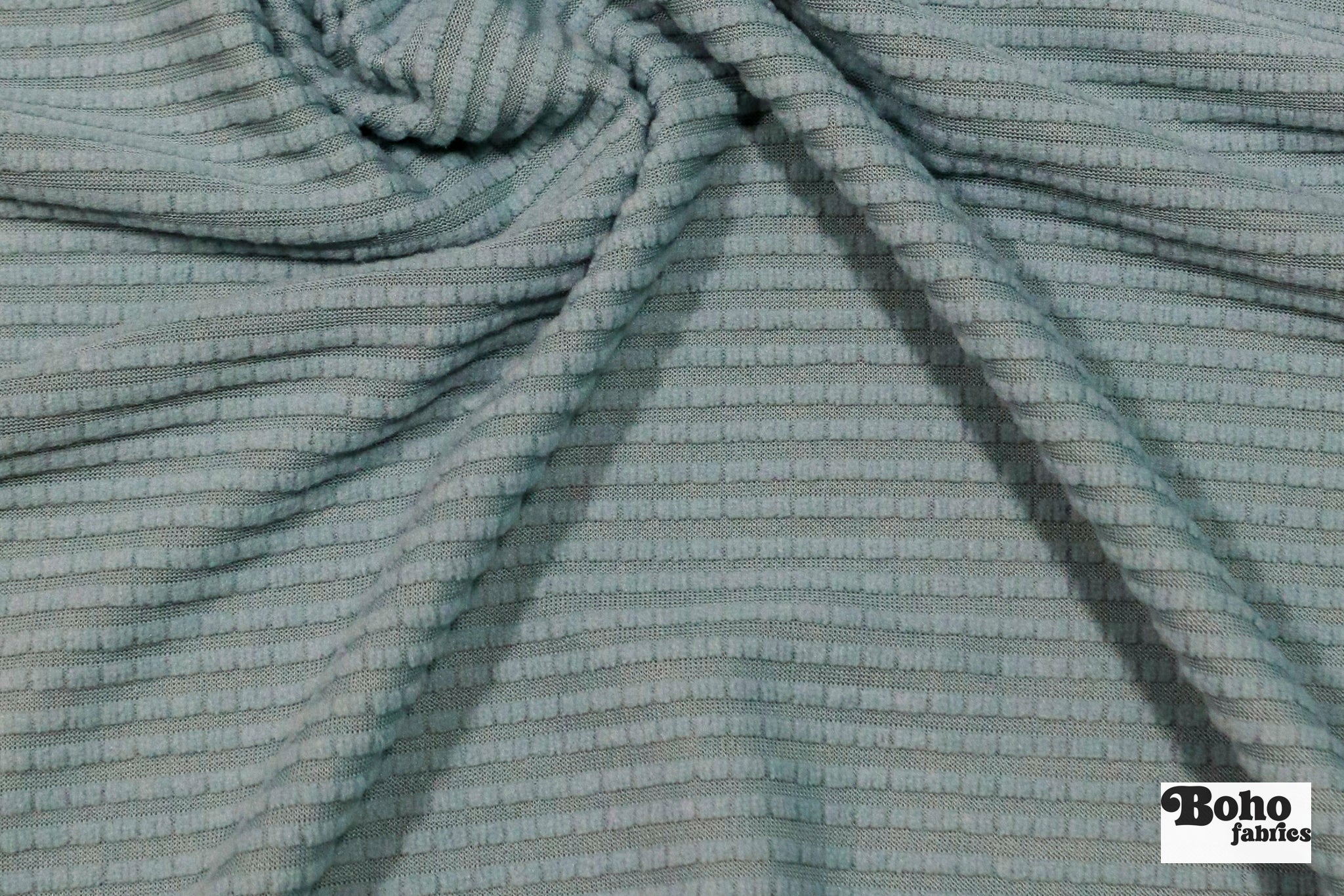 Power Grid Fleece by Polartec. Performance Knit Fabric in Frost Blue, *2nds* - Boho Fabrics - Performance Fabrics