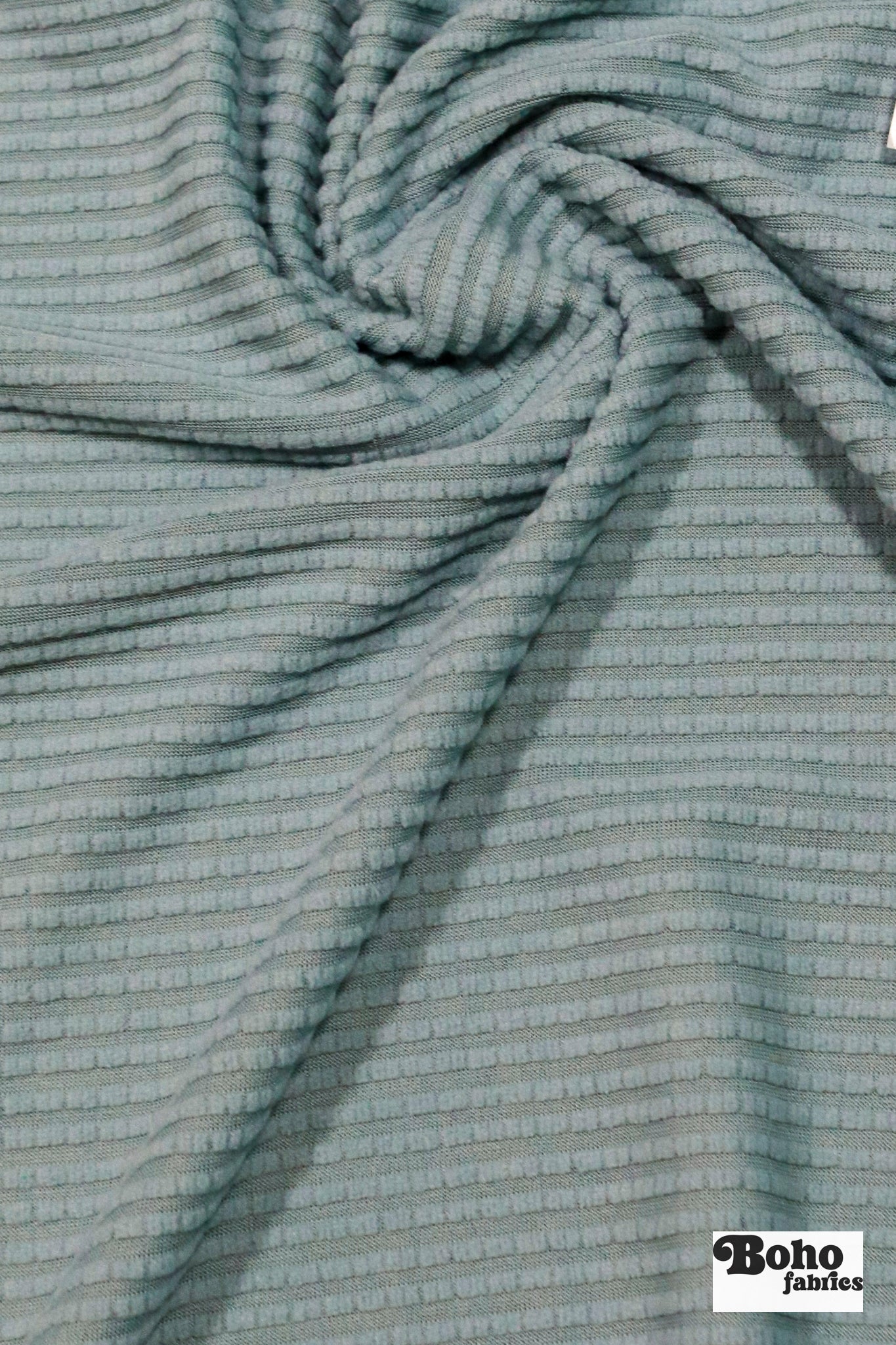 Power Grid Fleece by Polartec. Performance Knit Fabric in Frost Blue, *2nds* - Boho Fabrics - Performance Fabrics