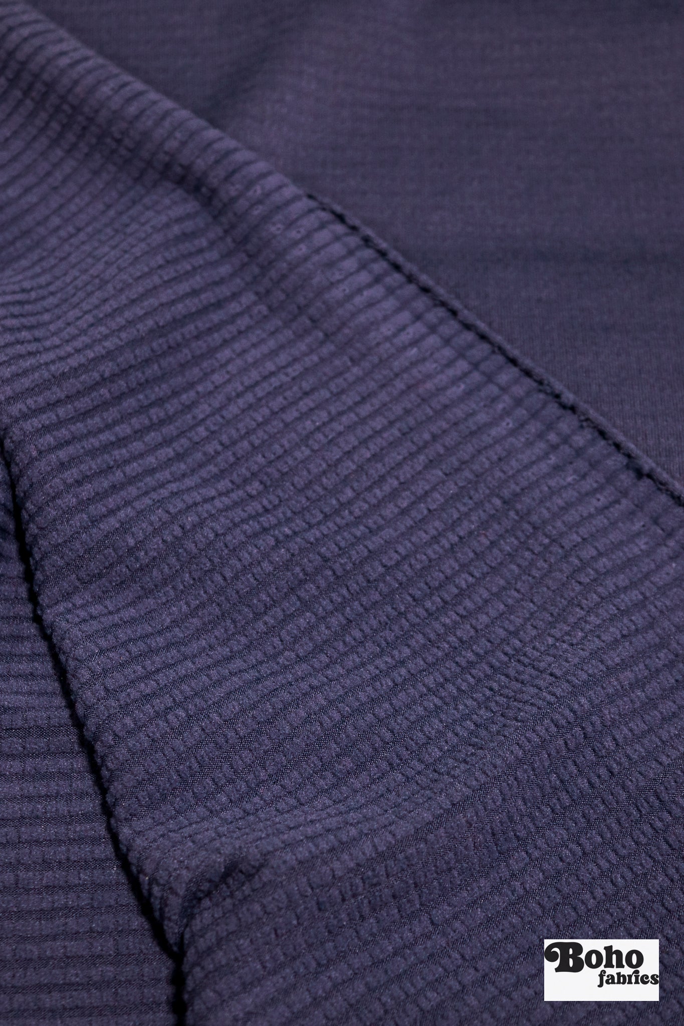 Power Grid Fleece by Polartec. Performance Knit Fabric in Hyacinth Purple *2nds* - Boho Fabrics - Athletic Knit Fabric