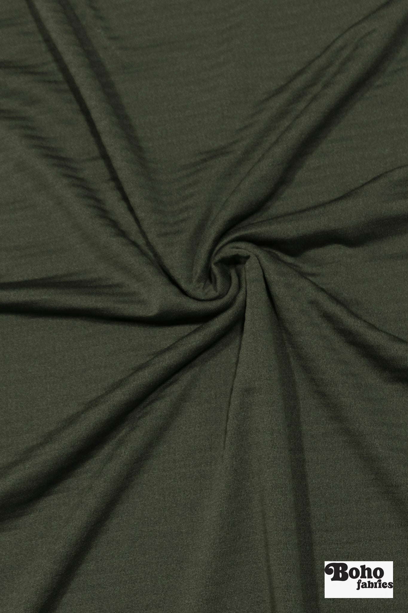 Power Grid Fleece by Polartec. Performance Knit Fabric in Olive Green - Boho Fabrics - Performance Fabrics